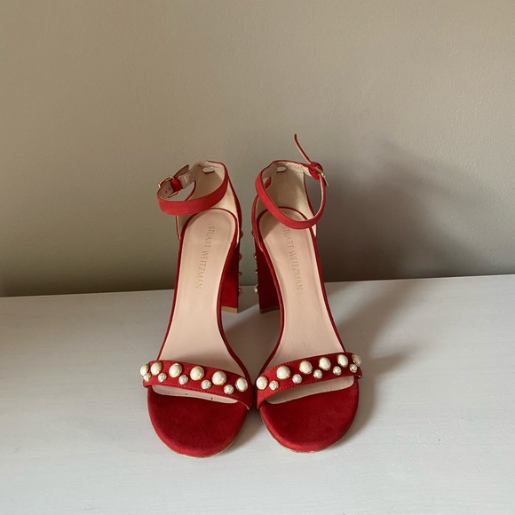 Stuart Weitzman morepearls sandals heels shoes - Picture 4 of 5